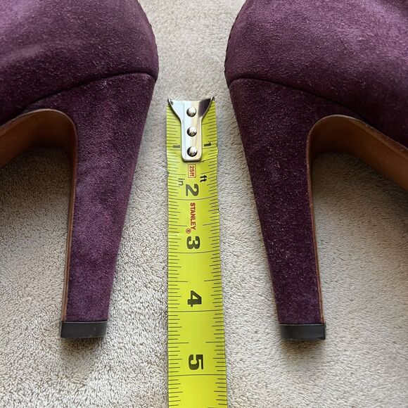 Rag & Bone Purple Suede Lace Up Ankle Heeled Boots Booties Women's EU 38 US 8 - Picture 13 of 16